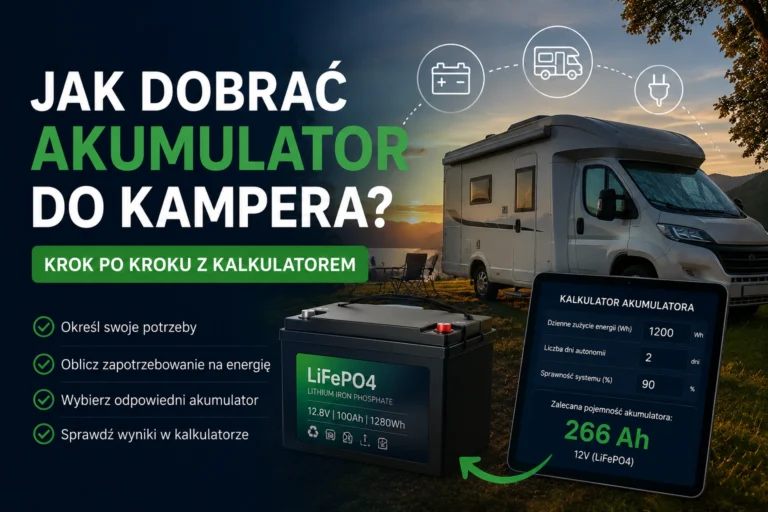 jak dobrać akumulator do kampera
