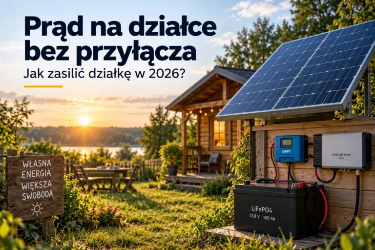 prąd na działce bez przyłącza