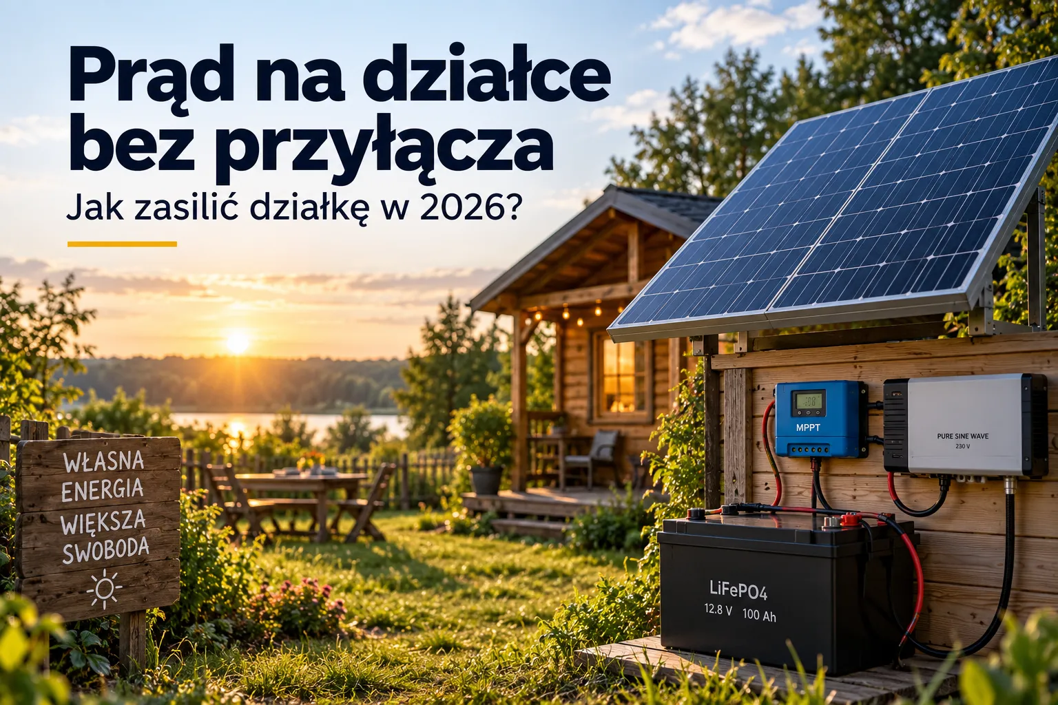 prąd na działce bez przyłącza